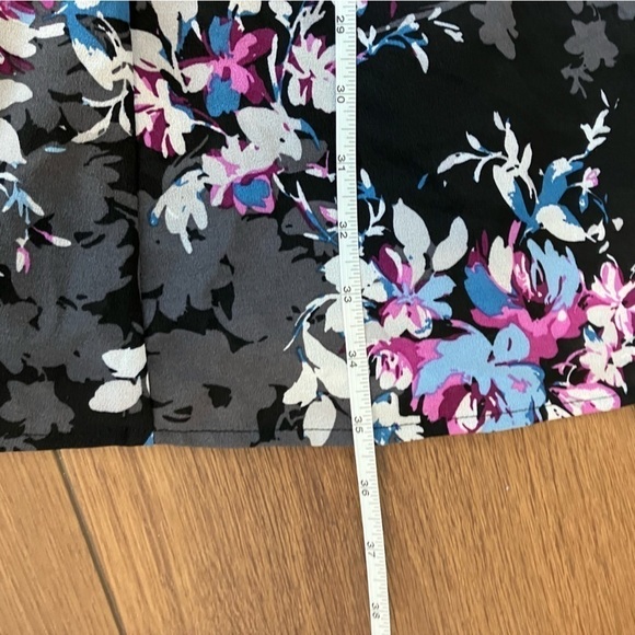 Torrid Black Floral Georgette Flutter Sleeve Mini Dress Size 10 - Picture 13 of 13